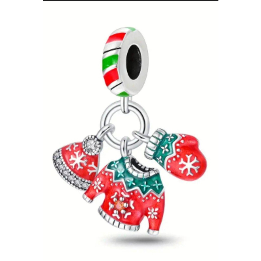 Unisex Charm, One Size, Red & Green